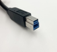 Câble USB 3.0 mâle-mâle de 7,5 m avec gaine en PVC et blindage tressé, charge rapide 5A, taux de transfert de données 5 Gbps pour ordinateur et imprimante