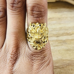 Bagues Dragon Tendance 2026, Bagues Gothiques en Laiton pour Hommes, Plaqué Or 18 carats, Bague Punk à Motif de Créature Mythique, pour Vente en Gros/OEM - Product Image 6