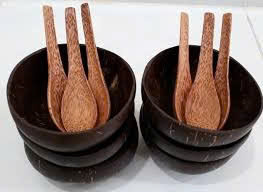 Coconut Wood Bowl Dinnerware Set Kitchen Utensils Environmentally Friendly And Safe For Health - Product Image 4