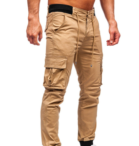 Pantalon cargo décontracté léger à logo personnalisé, coupe droite, multi-poches, 100 % coton, écologique, pour le travail et le streetwear, coupe régulière - Product Image 6