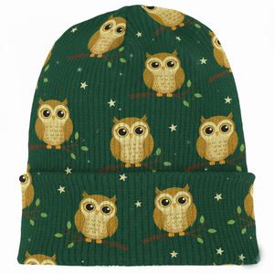 Gorros de punto holgados con logo personalizado al por mayor, gorros de esquí cálidos con diseño jacquard, gorros 100% acrílicos jacquard 2026 - Product Image 4