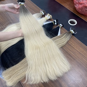 Extensiones de Cabello con Punta I de Queratina, Cabello Natural Real, Sin Sintético, Producto Original Vietnamita al por Mayor, Producto de Belleza para Mujeres - Product Image 2