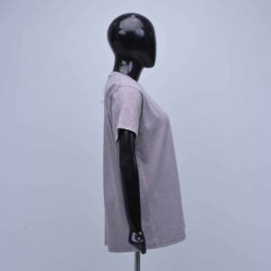 Camisetas de alta calidad con logotipo personalizado, de manga corta, cuello redondo, transpirables, con lavado ácido, elegantes y modernas para mujer, camisetas informales a la moda. - Product Image 6