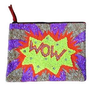 Belle broderie artisanale perlée WOW multicolore petit sac portefeuille Unique luxe et haute qualité élégant par Hiba Enterprises - Product Image 1