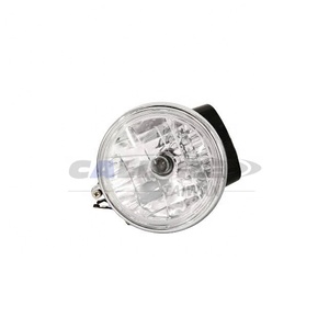 Phare rond de moto TAIWAN CALIBRE 5 pouces avec lentille transparente taillée en diamant et boîtier noir - Product Image 1