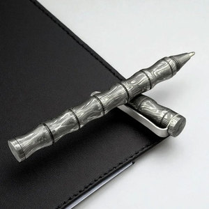 Bolígrafo de escritura con patrón de Damasco de alta calidad, accesorio de oficina de metal hecho a mano para profesionales de negocios y estudiantes - Product Image 2