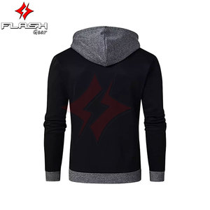 Sweat à capuche unisexe personnalisé en polaire de haute qualité avec fermeture éclair, protections CE amovibles et respirantes pour moto, toutes saisons - Product Image 6