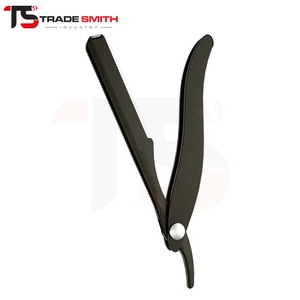 Rasoir pliant professionnel à lame simple TSI 2027 pour un rasage de précision et le coiffage de la barbe - Product Image 4