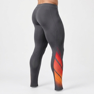 <b>Men</b> <b>Legging</b> Custom Athletic <b>Compression</b> Pants Lightweight Breathable Fabric Stretch Construction Comfortable Fit Moisture - Product Image 5