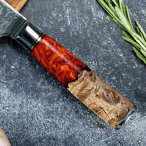 Cuchillo de Cocina Profesional de Acero Damasco, Hecho a Mano, Hoja de Alta Calidad para Rebanar y Picar - Product Image 6