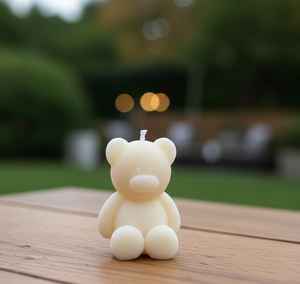 Compra Fácil, Devolución Fácil: Vela de Osito de Peluche con Corazón, Vela Aromática de Lujo, Etiqueta Personalizada, Regalo de Cumpleaños, Vela al por Mayor - Product Image 4