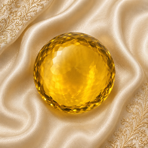 Quartz naturel brun doré, taille ronde à motif damier, pierre précieuse en vrac pour la fabrication de bijoux, quartz facetté en gros - Product Image 4