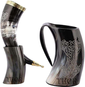 Taza de Cuerno de Búfalo Hecha a Mano, Ecológica, de Primera Calidad, Moderna - Product Image 5