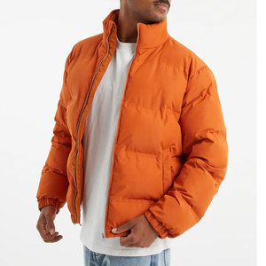 100% Nylon Puffer <b>Jacket</b> with Stand Collar Patchwork Design <b>Waterproof</b> & Hooded for <b>Winter</b>-Unisex - Product Image 2