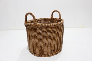 Modern Round <b>Plastic</b> Rattan Clothing Storage <b>Baskets</b>-Eco-Friendly Foldable Design - Product Image 5