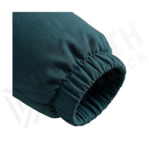 Hooded Quilted Waterproof <b>Bubble</b> Jacket Black Full Sleeve Winter Windproof Cotton Shell Knitted Fabric Polyester Filling Stand - Product Image 6