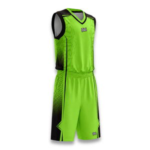 Unisex Sleeveless Basketball Jersey Set V-Neck <b>Moisture</b> Wicking Green Team Uniform Sublimated Print Winter OEM Service - Product Image 4