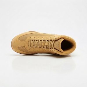 Chaussures de boxe pour hommes, légères, à haute tige, respirantes, en maille, à lacets, en cuir, pour l'entraînement, semelle flexible antidérapante, adhérence par tous les temps - Product Image 3