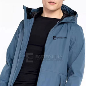 Chaqueta Cortavientos de Nailon 100% Resistente al Viento, Último Diseño, Chándal Cortavientos con Logotipo Personalizado, Talla Grande para Hombre - Product Image 3