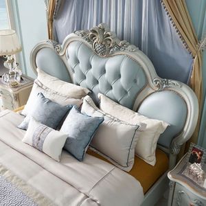Juego de Dormitorio Princesa Blanco Clásico de Lujo en Oferta, Cama Tapizada, Muebles Elegantes para Hotel, Diseño de Alta Calidad - Product Image 4