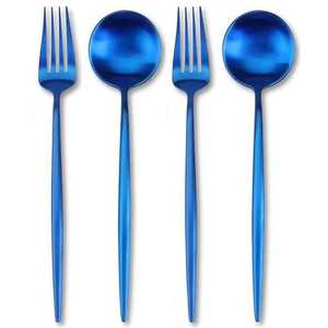 Ensemble de couverts durables en acier inoxydable 5 pièces, couteau, fourchette, cuillère, finition miroir premium, vaisselle pour cuisine à prix avantageux - Product Image 2