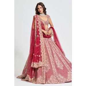 Les plus belles tenues de fête brodées Lehenga Choli Elegant Party Supplies - Product Image 6