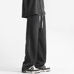 Jeans Boyfriend Personnalisés Respirants Imperméables Légers en Denim Délavé avec Bretelles Ajustables en Tissu Spandex/Coton – Fournisseur OEM - Product Image 3