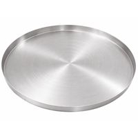 Plateau rond en métal argenté minimaliste, plateau de service de luxe pour hôtel, restaurant, bar, plateau décoratif de qualité alimentaire pour la cuisine