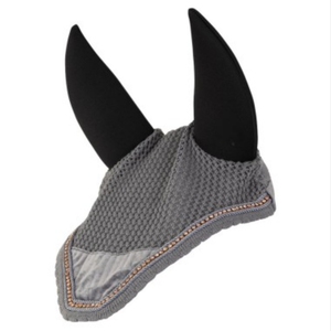 Lightweight Breathable Pakistan Supplier for Equestrian Luxury Crochet Horse Ear Bonnet Washable <b>Fly</b> Veil Shows Ear Bonnet - Product Image 3
