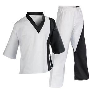 Combinaison de karaté professionnelle bleu marine 100% coton, haute qualité, logo personnalisé, uniforme de karaté unisexe pour adultes - Product Image 6