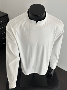 T-shirt à manches longues pour homme, col rond, coupe ample, imprimé personnalisé 2024, coton respirant et écologique, style vintage - Product Image 5