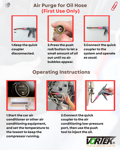 Sellador Profesional de Fugas de Aire Acondicionado VORTEK VK8425 para Sistemas de Refrigeración Automotriz, Compatible con R12/R-134a/R-1234yf - Product Image 6