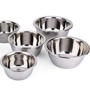 Tazón de Servir de Acero Inoxidable, Redondo, para Sopa, Helado, Frutas, Aperitivos y Ensaladas, para el Hogar, Cocina, Barbacoa y Restaurante - Product Image 1
