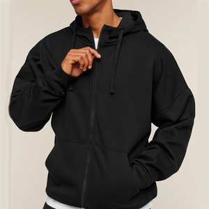 Ensemble de survêtement surdimensionné pour homme OEM de haute qualité avec sweat à capuche zippé et pantalon de jogging, 100 % coton - Product Image 6