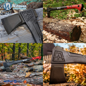 Splitting <b>Axe</b> Heavy Duty Maul Securely Fixed Grade-A Carbon Steel Head Aggressive Cutting Angle Anti Shock <b>Handle</b> Firewood <b>Axe</b> - Product Image 5