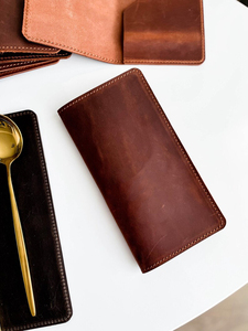 Porte-comptes en cuir véritable à prix de gros, porte-ordres de restaurant, avec logo personnalisé, carnet de reçus pour serveur LBH-0068 - Product Image 3