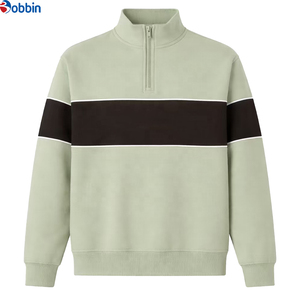 Sudadera Personalizada de Alta Calidad con Cierre de 1/4, Diseño Gráfico en Bloques de Color, para Golf, Informal, para Hombre, Ropa de Invierno - Product Image 1