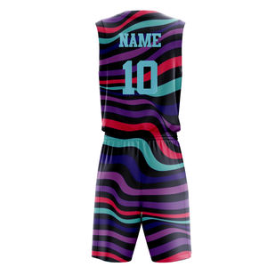 Nouvelle tenue d'entraînement de basketball sublimée, maillot de basketball personnalisé pour adulte, 100% polyester, vêtements d'entraînement respirants en mesh - Product Image 2