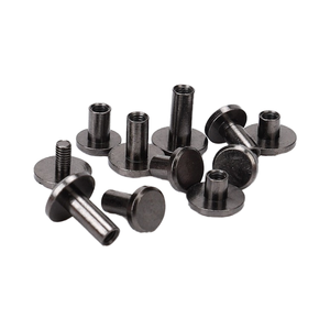 Tornillos de Acero al Carbono Zincado M2.5-M6 DIN Métricos 40mm ANSI Personalizados M4 Acero 12mm con Cabeza de Queso y Óxido Negro - Product Image 1