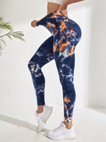 Leggings de sport en tissu pour femme, avec bande de résistance élastique pour les fessiers et les hanches, pour l'entraînement, le fitness et le yoga, à coutures, couleur unie