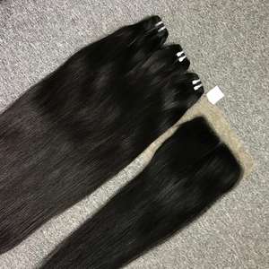 วิกผมแท้เรีมีผมตรงแบบเวียดนามพร้อมเครื่องจักรทอสองชั้นและปิดวิกผมสตรี - Product Image 6