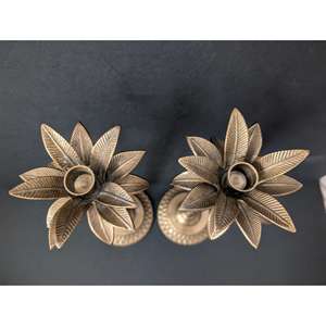 Palm <b>Tree</b> Shape Brass Candle Holder <b>Decorative</b> Stand Perfect For Home Events Restaurant Table Styling And Gifting Purpose - Product Image 4