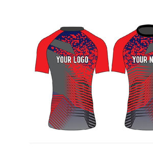 Nouveau design 2026 Rash Guards respirants, antibactériens, écologiques, à manches courtes, Rash Guard MMA BJJ, séchage rapide, service OEM - Product Image 4