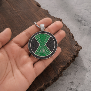 Collar con Colgante Personalizado de Ben 10 Omnitrix Estilo Hip Hop, con Micro Pavé de Moissanita, Plata 925, Joyería Hip Hop para Hombre - Product Image 3