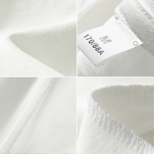 T-shirts décontractés en coton 100% tricoté 220 g/m², impression de logo personnalisée, haute qualité pour hommes, vente en gros - Product Image 3