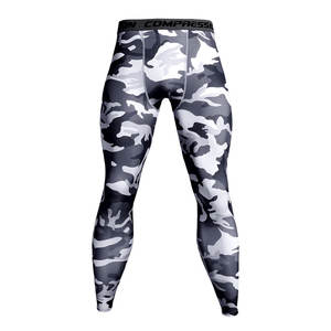 กางเกงรัดรูปออกกำลังกายสำหรับผู้ชาย ระบายอากาศได้ดี ซับเหงื่อ ผลิตจากโพลีเอสเตอร์ เอวยางยืด รับสกรีนโลโก้ - Product Image 2