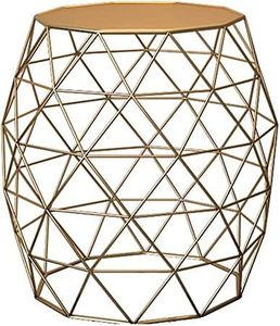 Top Selling Modern Design <b>Gold</b> High Quality Metal Iron Frame Wooden Top <b>Side</b> <b>Table</b> for Living Room Home Furniture - Product Image 2