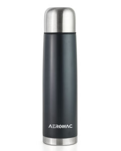 Black Vacuum Insulated Stainless Steel Bullet Thermos Flask Hot Cold Beverage Water Bottle Drinking <b>Cup</b> <b>Lid</b> - Product Image 3