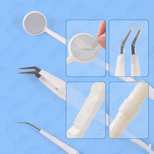 Juego de herramientas dentales con mango hueco, kit básico de instrumentos de higiene dental, instrumentos médicos, instrumentos quirúrgicos dentales - Product Image 6