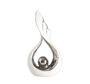 Sculptures en métal Tauzveok, statue décorative moderne argentée pour salon, couloir, chambre à coucher et bureau, cadeau d'anniversaire de haute qualité - Product Image 1